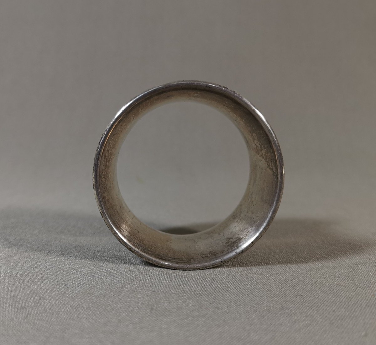 Coulant ou Rond de Serviette du XIXeme Siècle en Argent Minerve, Orfèvre César Tonnelier (1845-1882)-photo-4