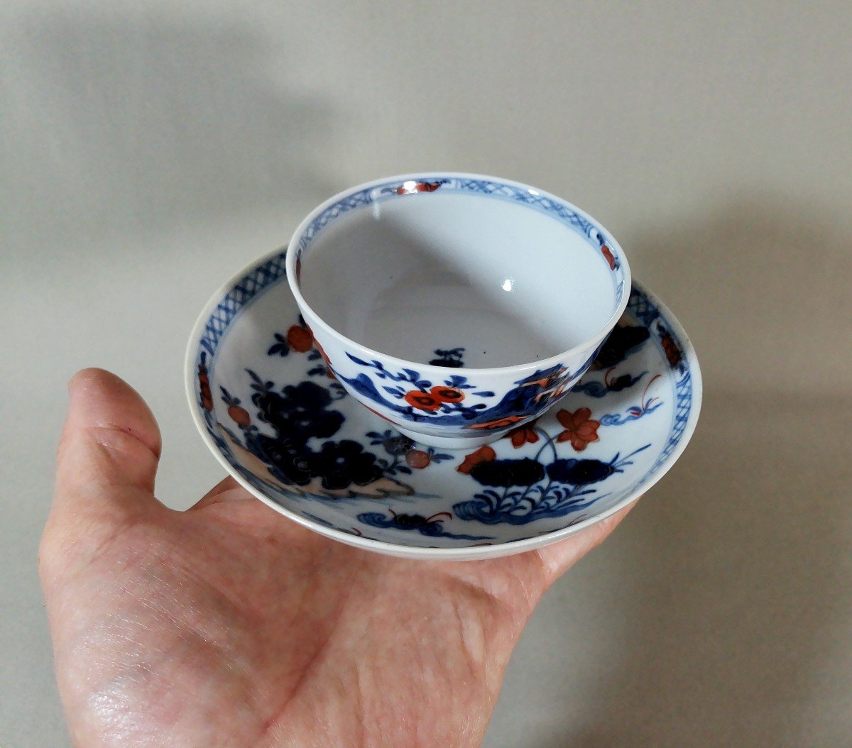 Chine Compagnie des Indes, Bols ou Sorbet en Porcelaine, P&eacute;riode Qianlong,  Style Japon Imari-photo-7