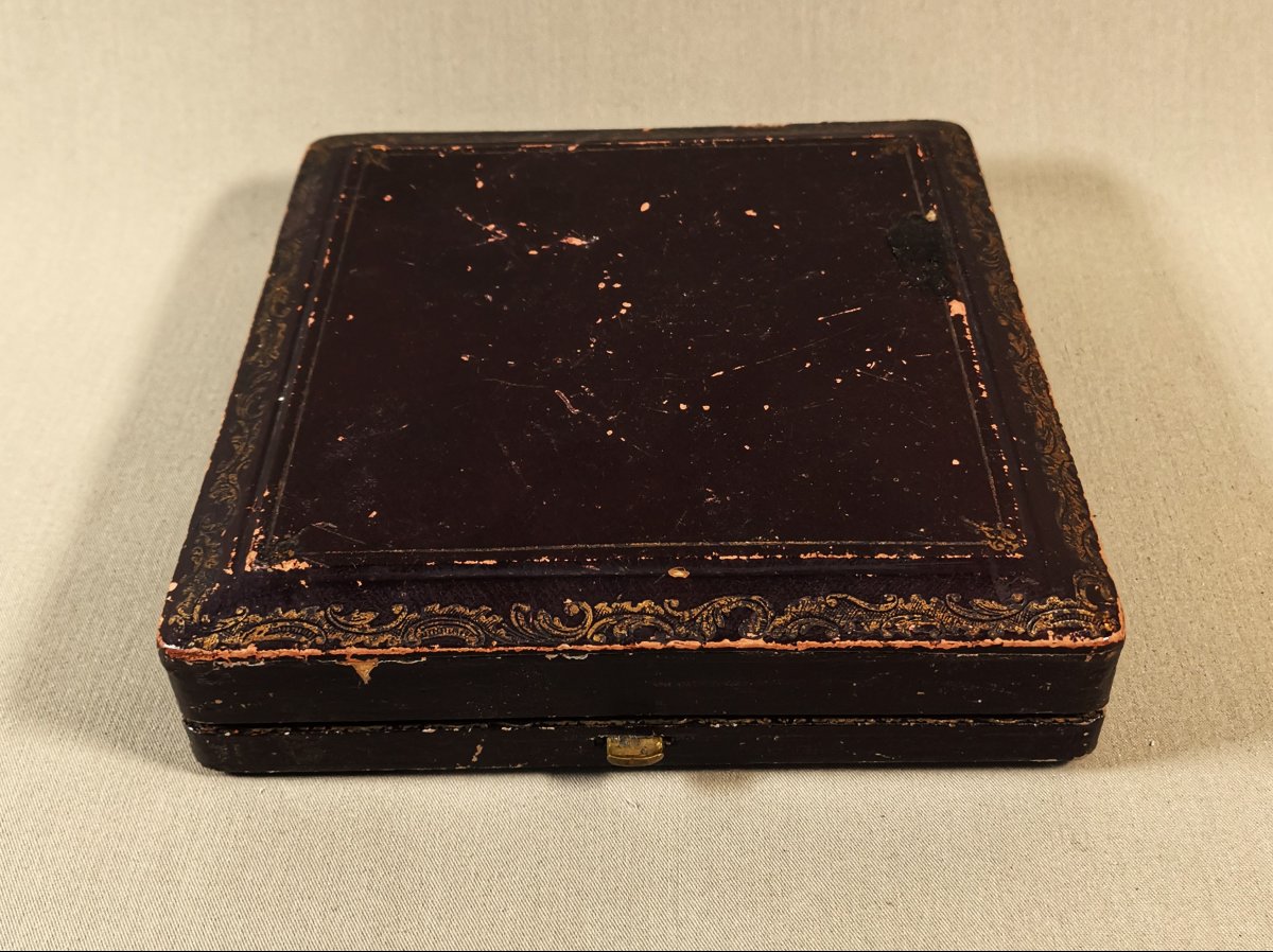 Orfèvre Hénin & Vivier, Coffret de 6 Cuillères à Café De Style Louis XV,  Argent Minerve XIXe-photo-2