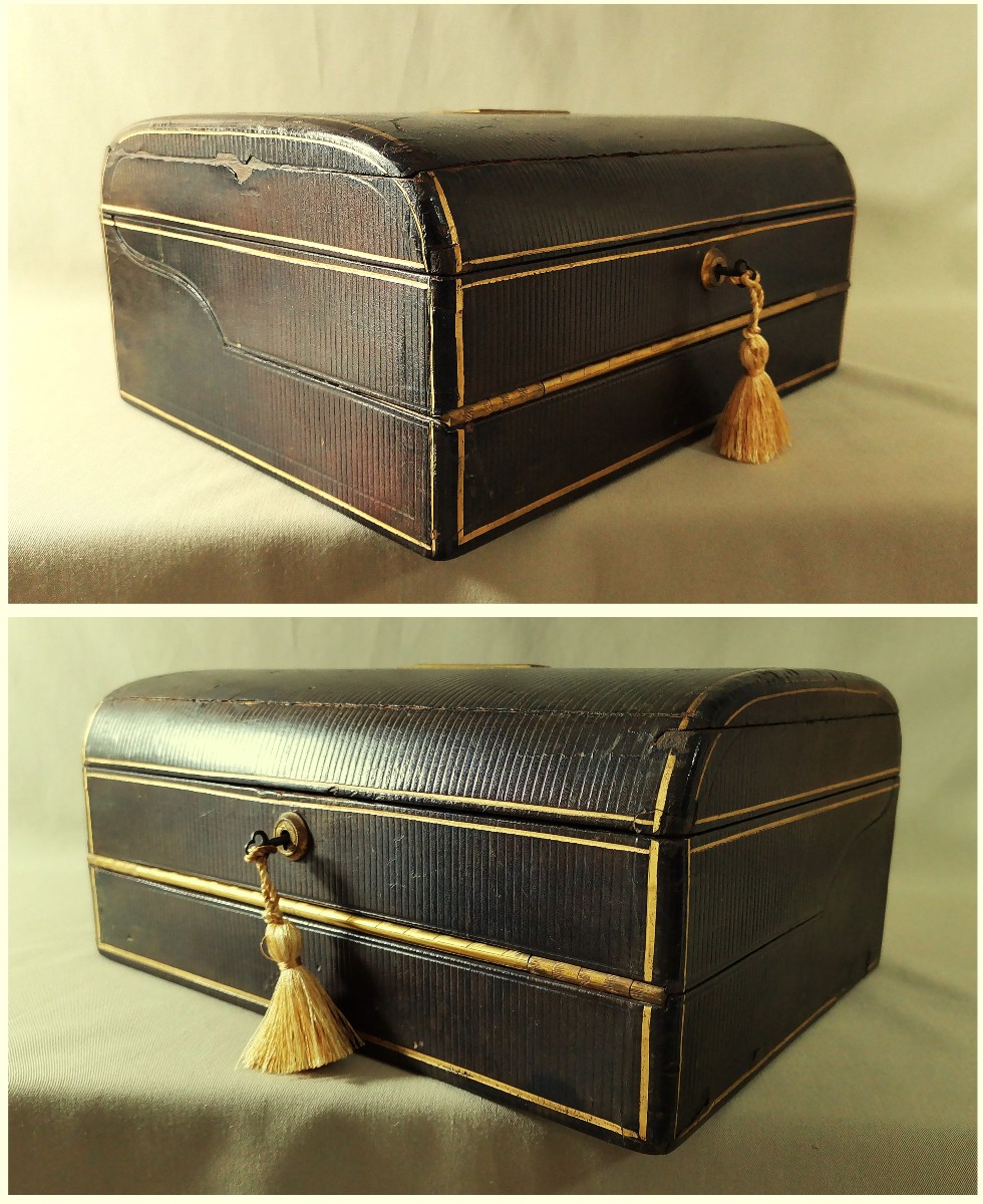 Bramah London 19th Century Travel Writing Case, Writing Box, Chiseled Gilt Brass & Moroccan Leather-photo-8