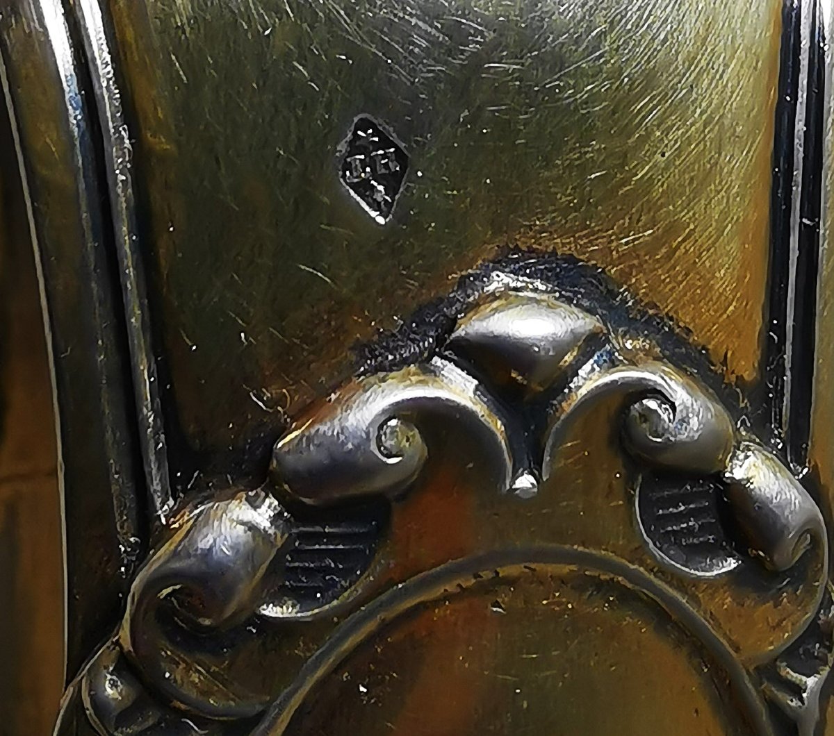 Pince à Sucre du XIXe, Style Louis XV en Argent Vermeil à Prise figurant des Pattes Griffues-photo-8