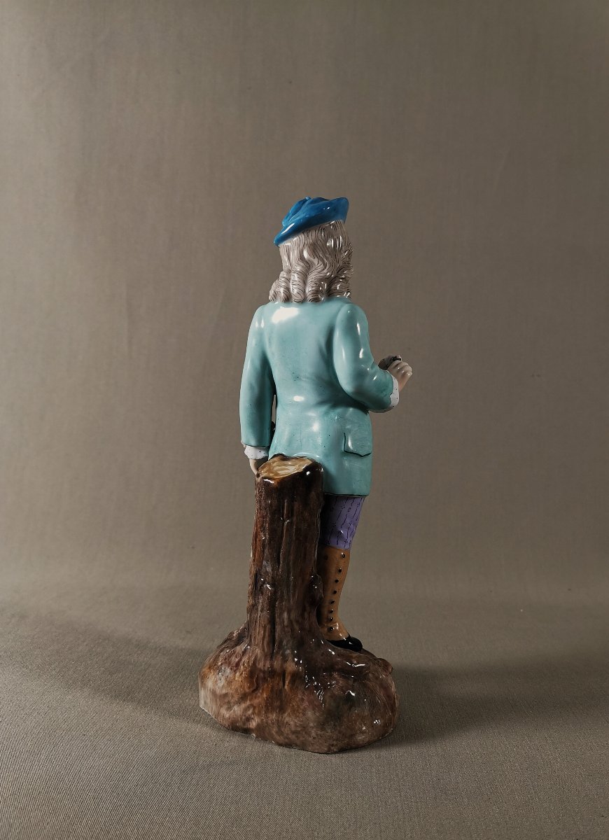 Ernst Bohne Sohne, Rudolstadt Porcelain Figurine, Dandy Or Elegant Subject, 19th Century-photo-4
