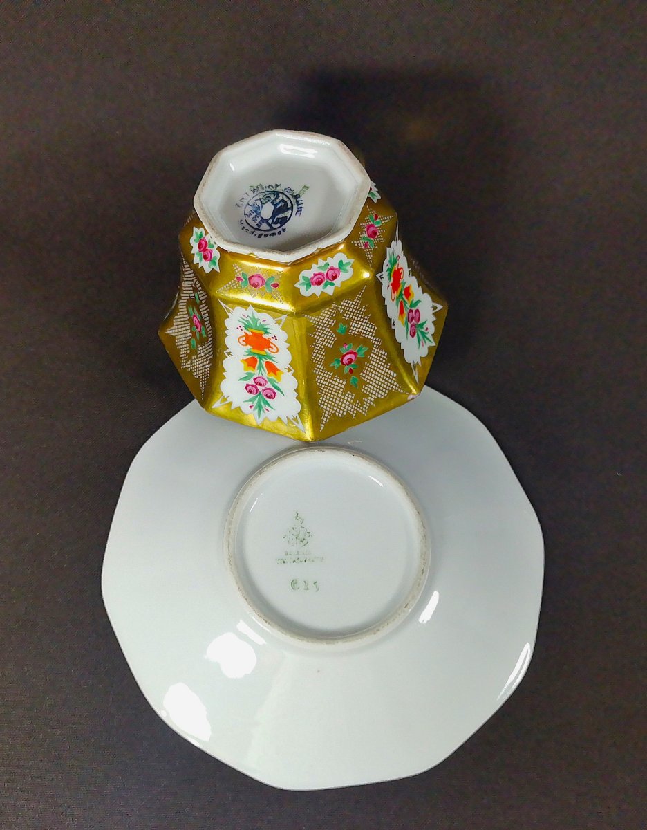 Cup And Saucer, Hutschenreuther Porcelain Manufactory, Altwasser, Silesia-photo-4