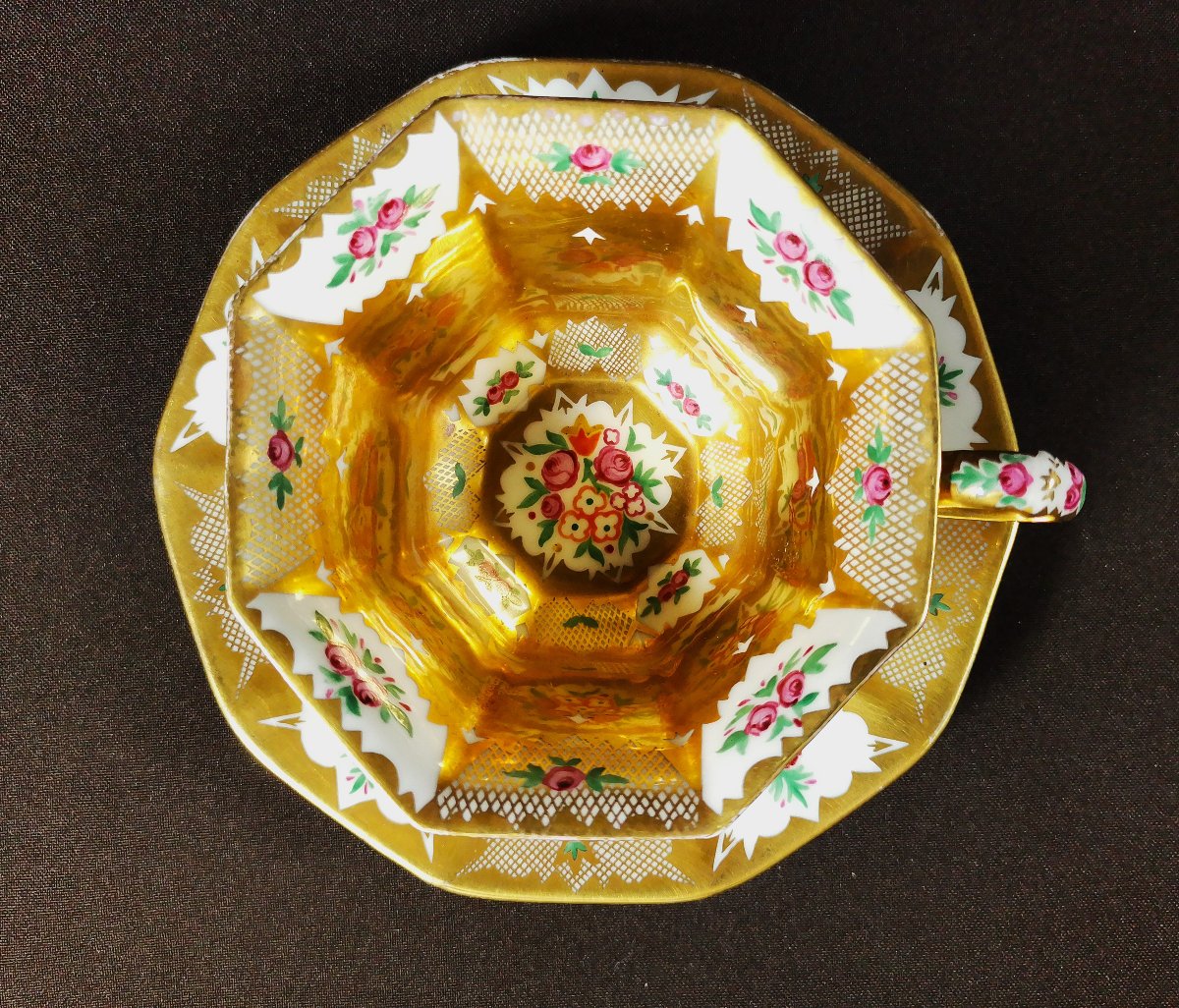 Cup And Saucer, Hutschenreuther Porcelain Manufactory, Altwasser, Silesia-photo-6