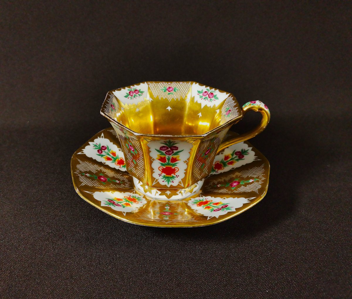 Cup And Saucer, Hutschenreuther Porcelain Manufactory, Altwasser, Silesia