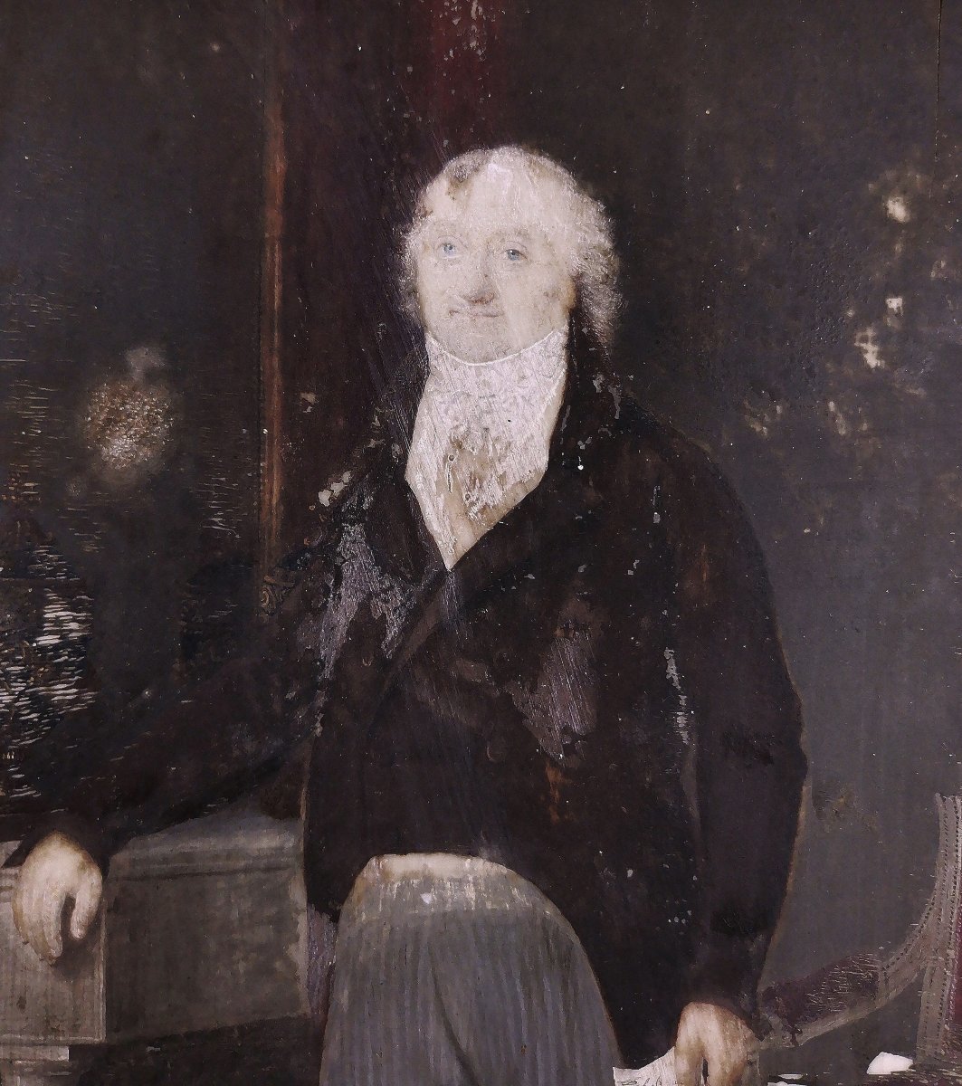 Pierre Charles Cior, Intimate Miniature On Ivory Depicting A Nobleman Or Aristocrat-photo-4