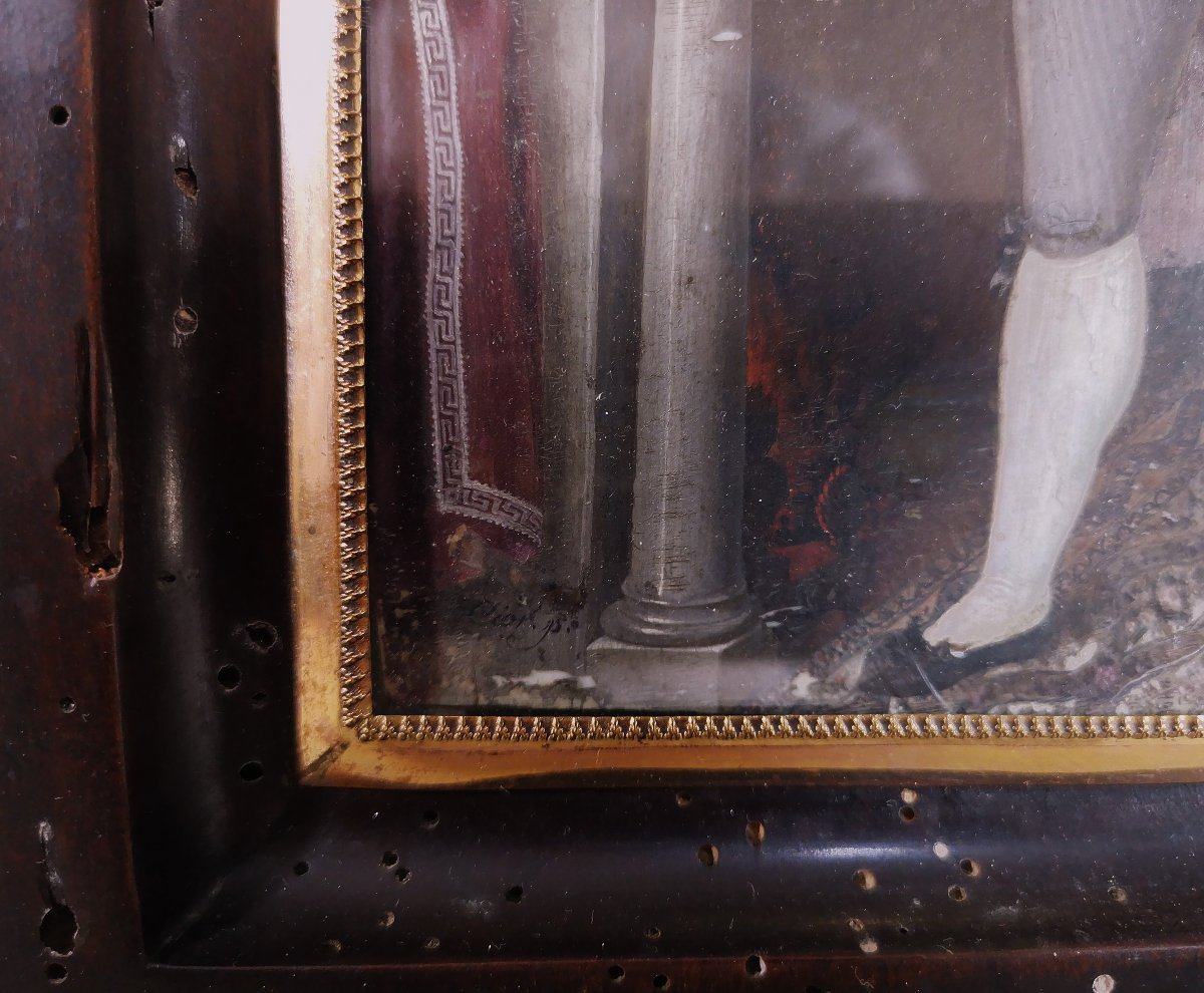 Pierre Charles Cior, Intimate Miniature On Ivory Depicting A Nobleman Or Aristocrat-photo-3