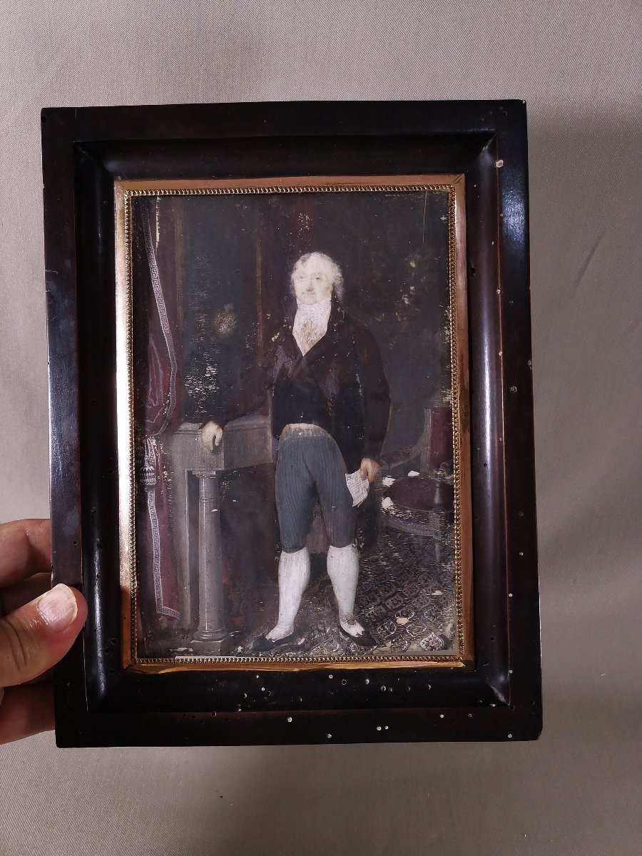 Pierre Charles Cior, Intimate Miniature On Ivory Depicting A Nobleman Or Aristocrat-photo-5