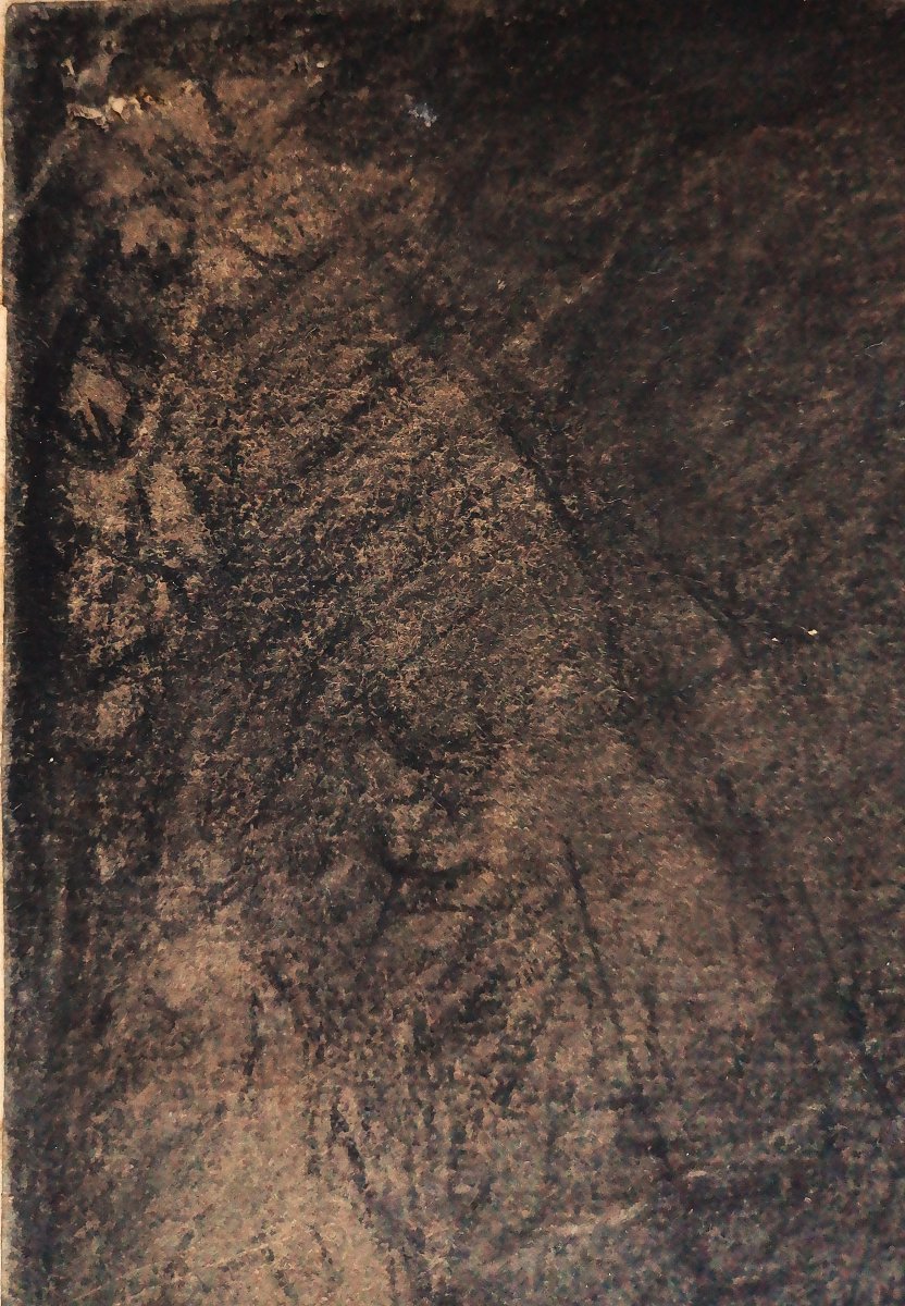 Dessin Ancien du XVII -XVIIIe " La Lamentation du Christ " portant la Signature  Anton Van Dyck-photo-7