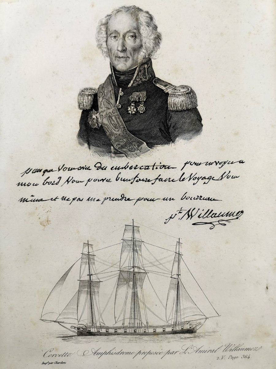 Portrait Of Jean-baptiste Philibert Willaumez—admiral Of The First Empire—amphisdrome Corvette-photo-3
