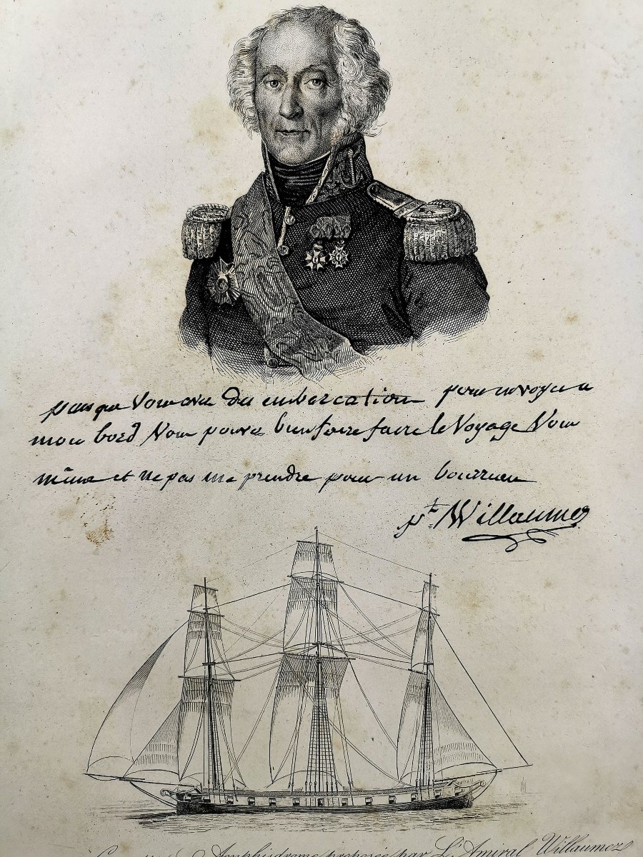 Portrait Of Jean-baptiste Philibert Willaumez—admiral Of The First Empire—amphisdrome Corvette-photo-4