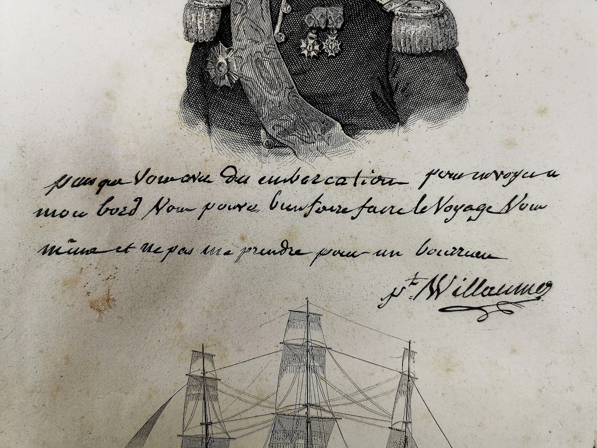 Portrait Of Jean-baptiste Philibert Willaumez—admiral Of The First Empire—amphisdrome Corvette-photo-3