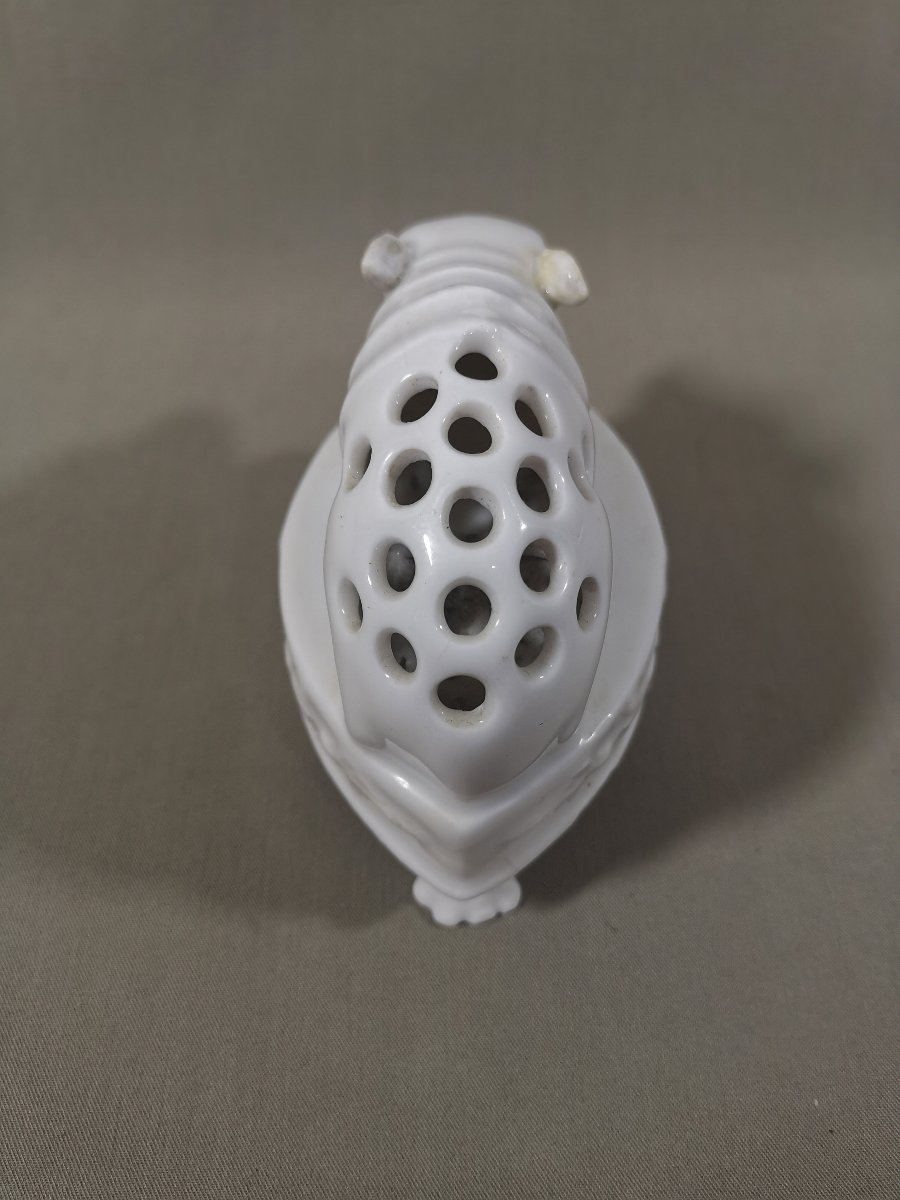 Porte Cure dents en Porcelaine de Paris Figurant un Porc-Epic,  Epoque Premier Empire-photo-7