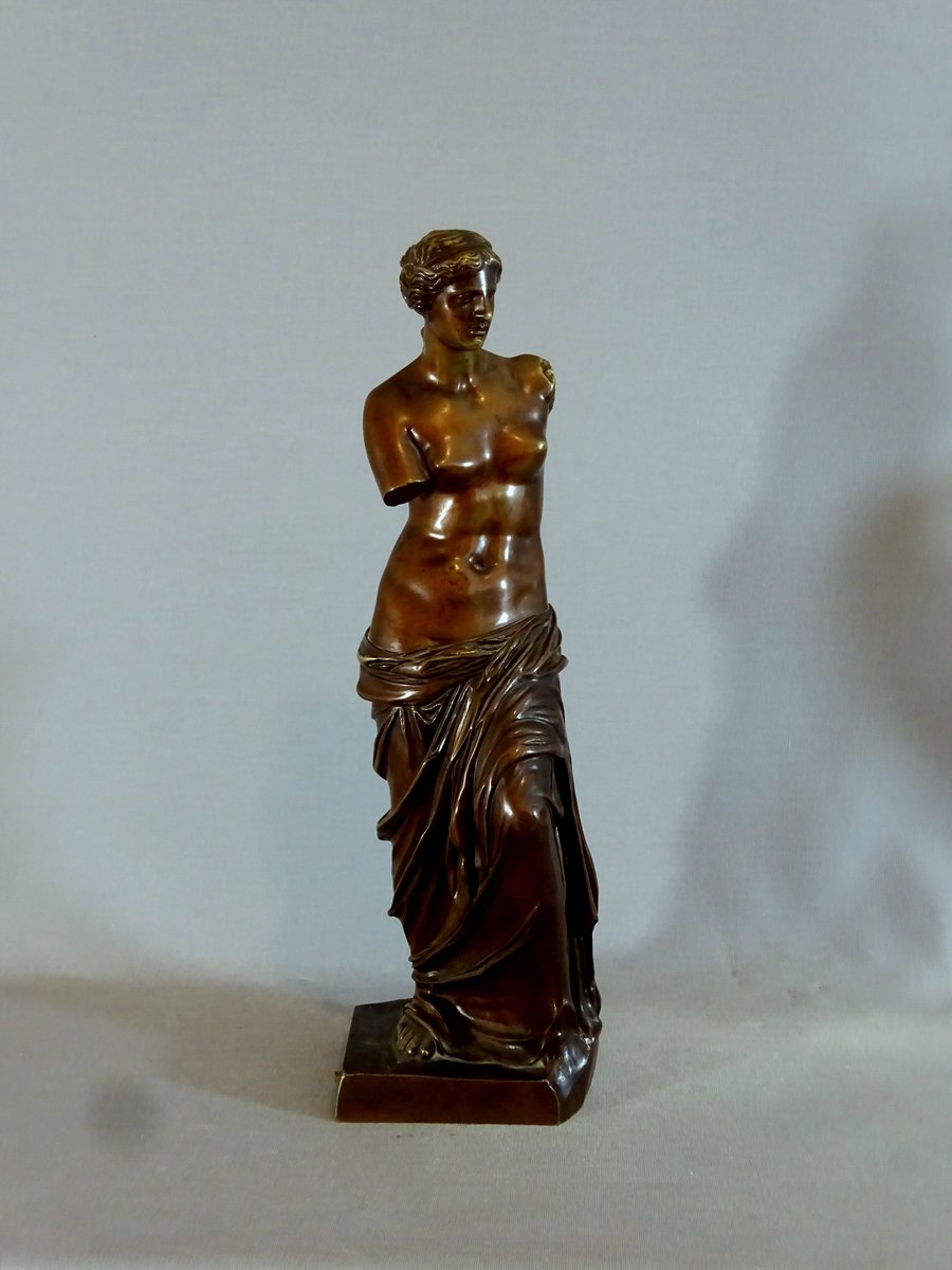 The Venus De Milo Sculpture, Beautiful Bronze Edition From 19th Century