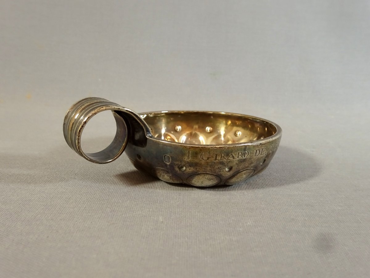 Silver Tastevin Patronymic , Late 18th Century - Early 19th, Goldsmith Tonnelier Theodore (active 1798 In Paris).-photo-6