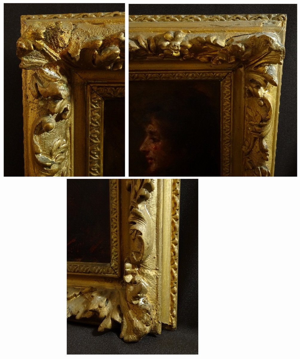 Pio Sanquirico (1847-1900), Eminent Artist  Italian School, Oil On Panel, Nice Portrait Of Young Woman In Bust-photo-8