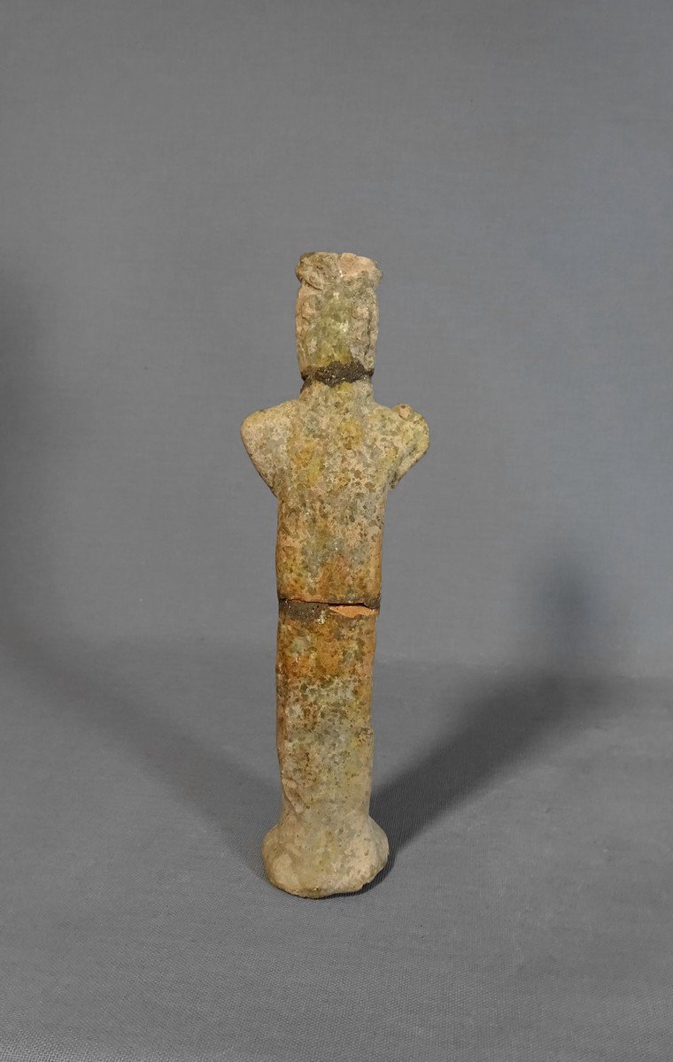 Anthropomorphic Idol Statuette With Bird's Beak Adorned With A Necklace. Syro-hittite Art. End 2nd-beginning Of The 3rd Millennium Bc. J.-c.-photo-3