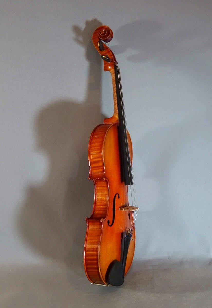 Beautiful French Violin 4/4 Made By Charles Résuche Luthier In Bordeaux In The 1919 Vintage. N ° 230. Excellent Condition-photo-4
