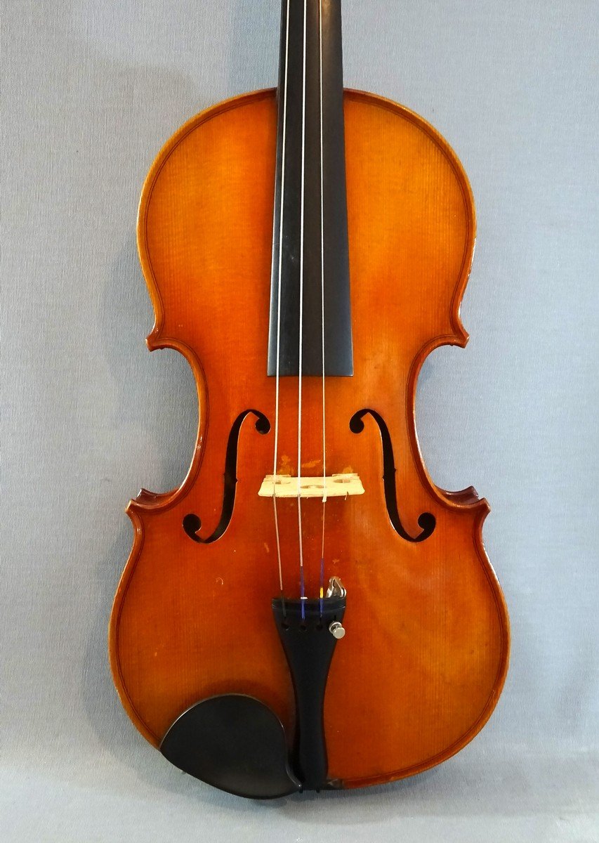 Beautiful French Violin 4/4 Made By Charles Résuche Luthier In Bordeaux In The 1919 Vintage. N ° 230. Excellent Condition-photo-6