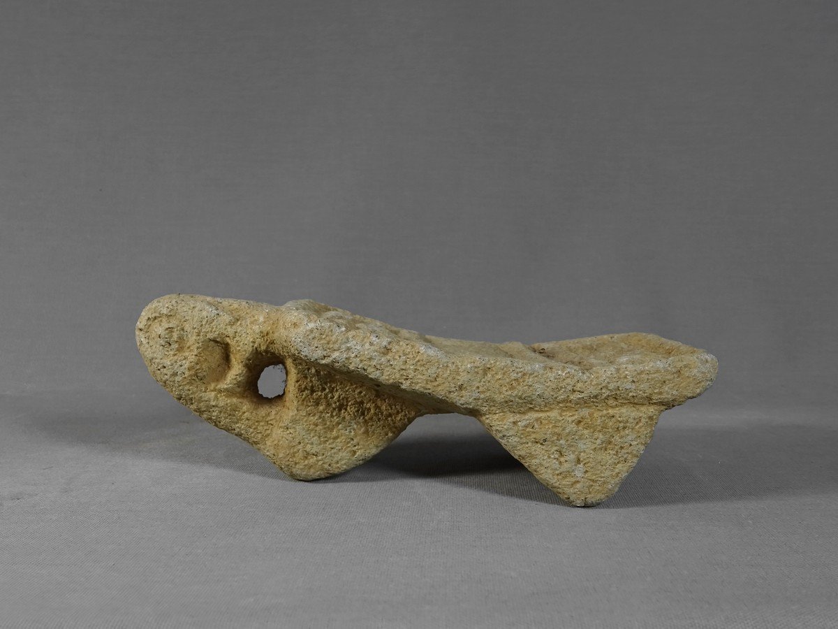 Mexico, Costa Rica Or Nicaragua, Small Metate Or Volcanic Stone Grindstone, 500 -1200 Ad J.-c.-photo-6