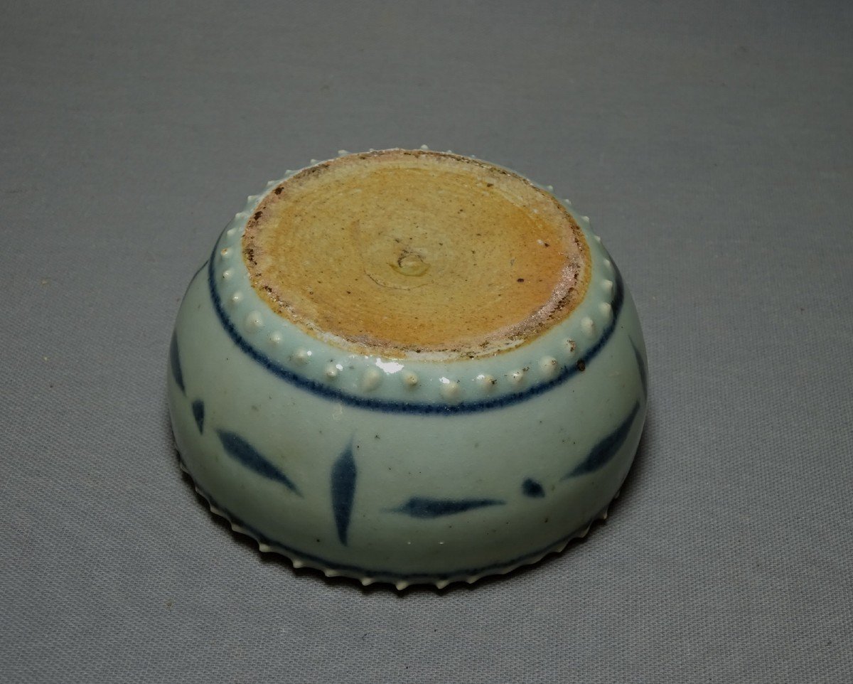 Chinese Porcelain Brush Wash Pot, Ming Dynasty, Beautiful Porcelain Stoneware With Celadon Glaze-photo-5