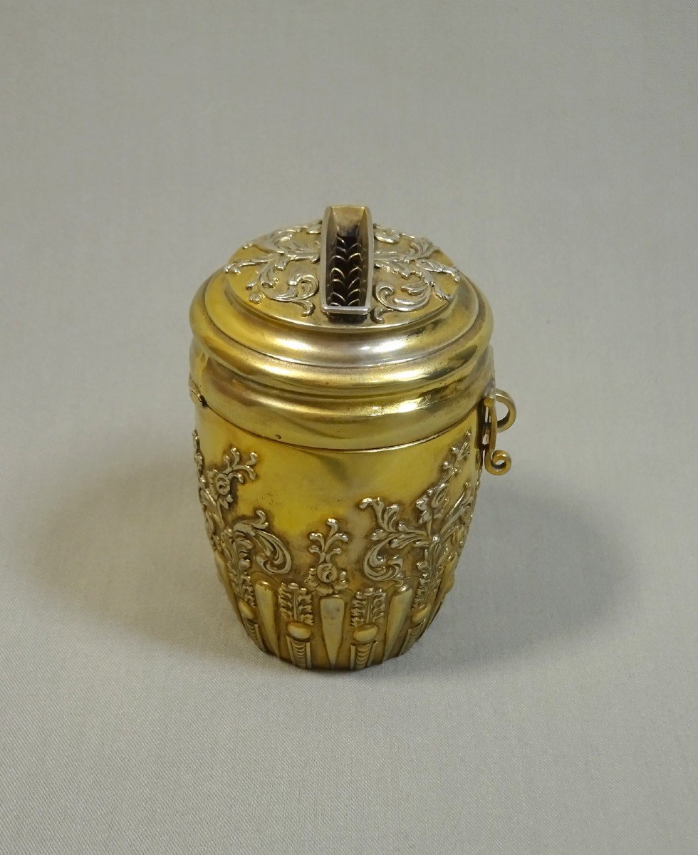 Faberg&eacute; De l&#039;Atelier, Tirelire En Argent &amp; Vermeil, Pi&egrave;ce d&#039;Orf&egrave;vrerie Russe Richement Ouvrag&eacute;e-photo-2