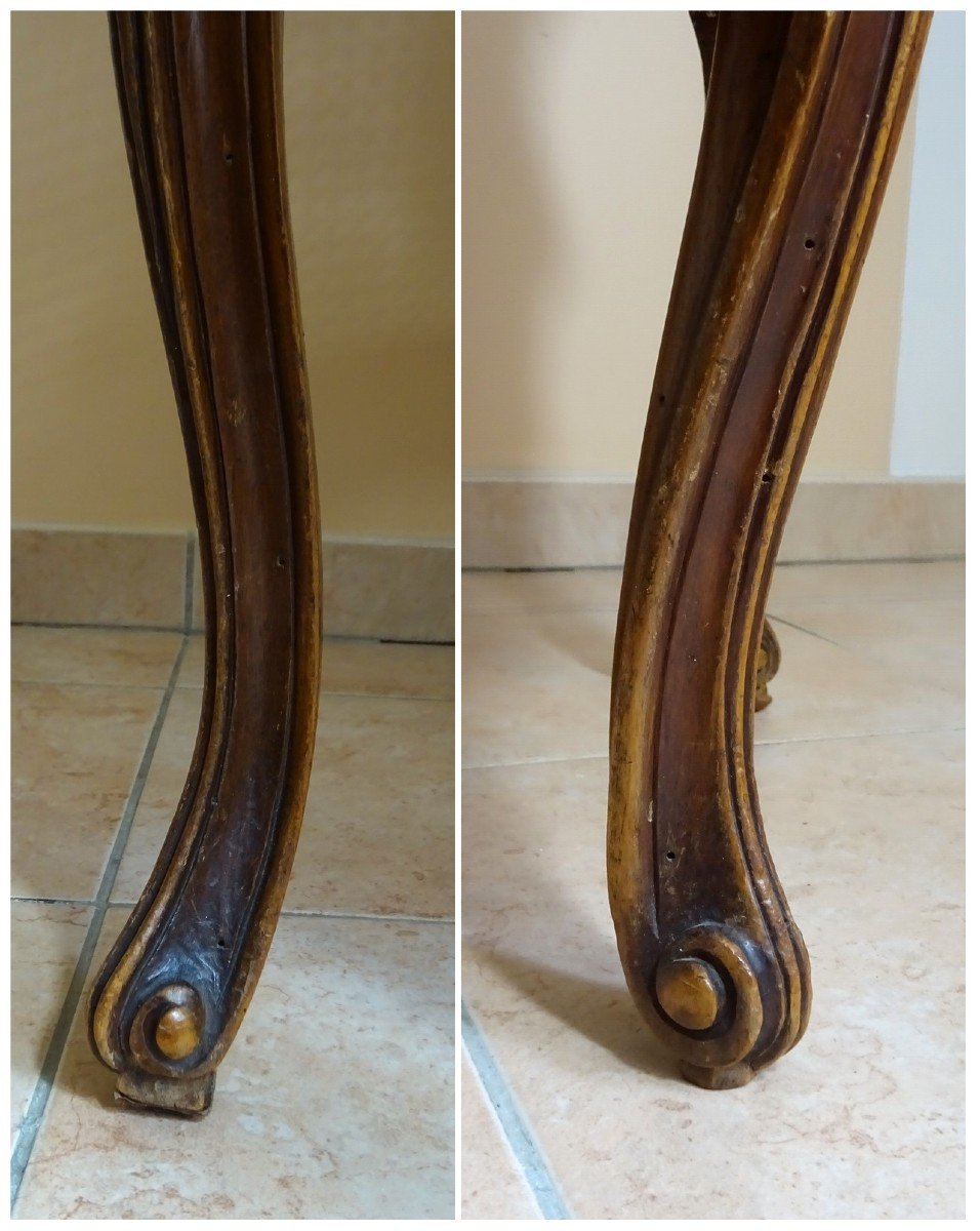 Office Armchair Or Said Of Cabinet Of Louis XV Period With Cane Fund, The Fabric Cover-photo-4