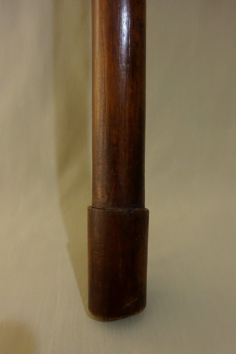 Old Kanak Headbreaker, New Caledonia, Melanesia, Carved Hardwood, The Phallus Shaped Club Or Bell-photo-3