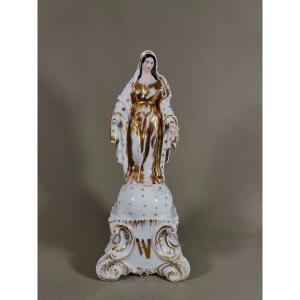 Virgin Redemption, Paris Porcelain, Standing On Starry Globe, Trampling The Serpent Underfoot