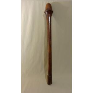 Casse Tête Kanak Ancien, Nouvelle Calédonie, Mélanésie, Bois Dur Sculpté,  La Massue En Forme De Phallus ou Cloche