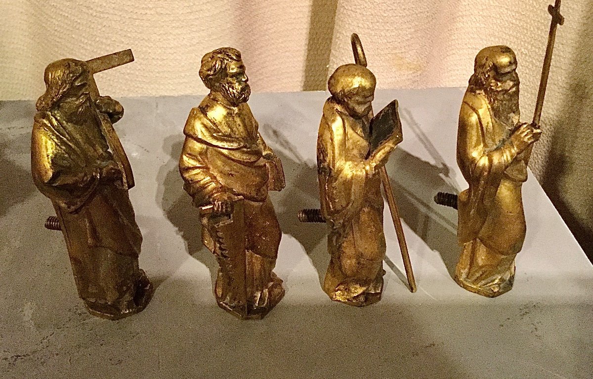 The Twelve Apostles In Gilt Bronze, Ancient Applications Of A Reliquary Hunt, 18th Century-photo-2