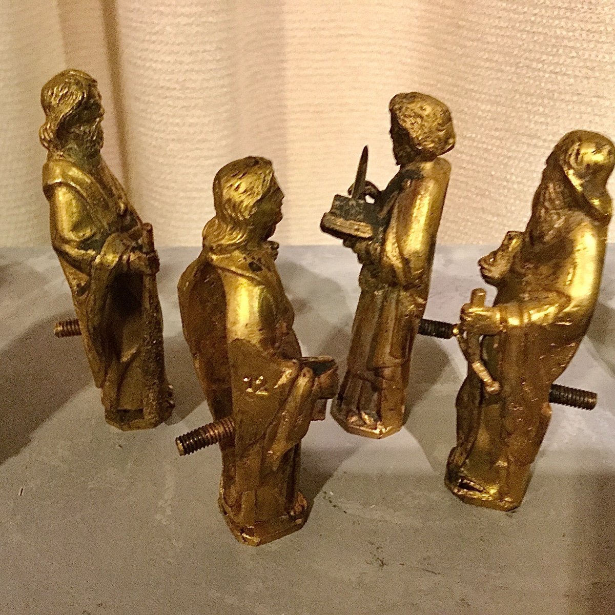The Twelve Apostles In Gilt Bronze, Ancient Applications Of A Reliquary Hunt, 18th Century-photo-3