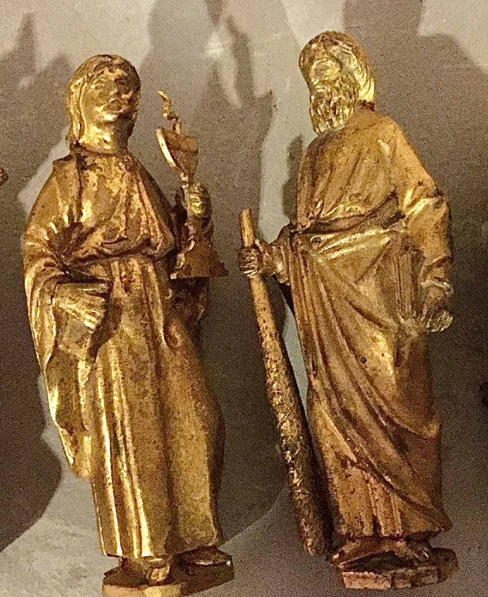 The Twelve Apostles In Gilt Bronze, Ancient Applications Of A Reliquary Hunt, 18th Century-photo-6