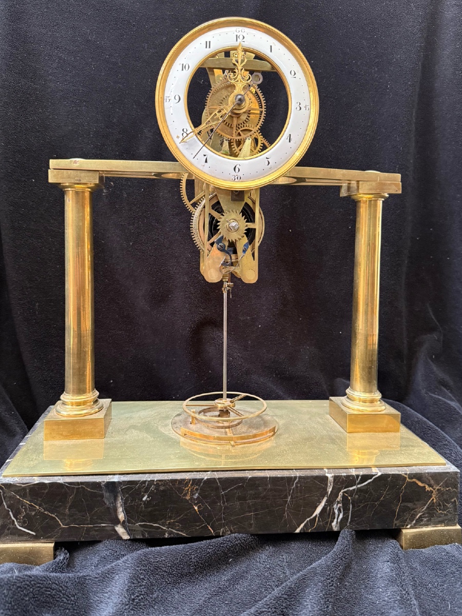 Rare Clock With Special Escapement, Circa 1800 Period: Directoire-empire