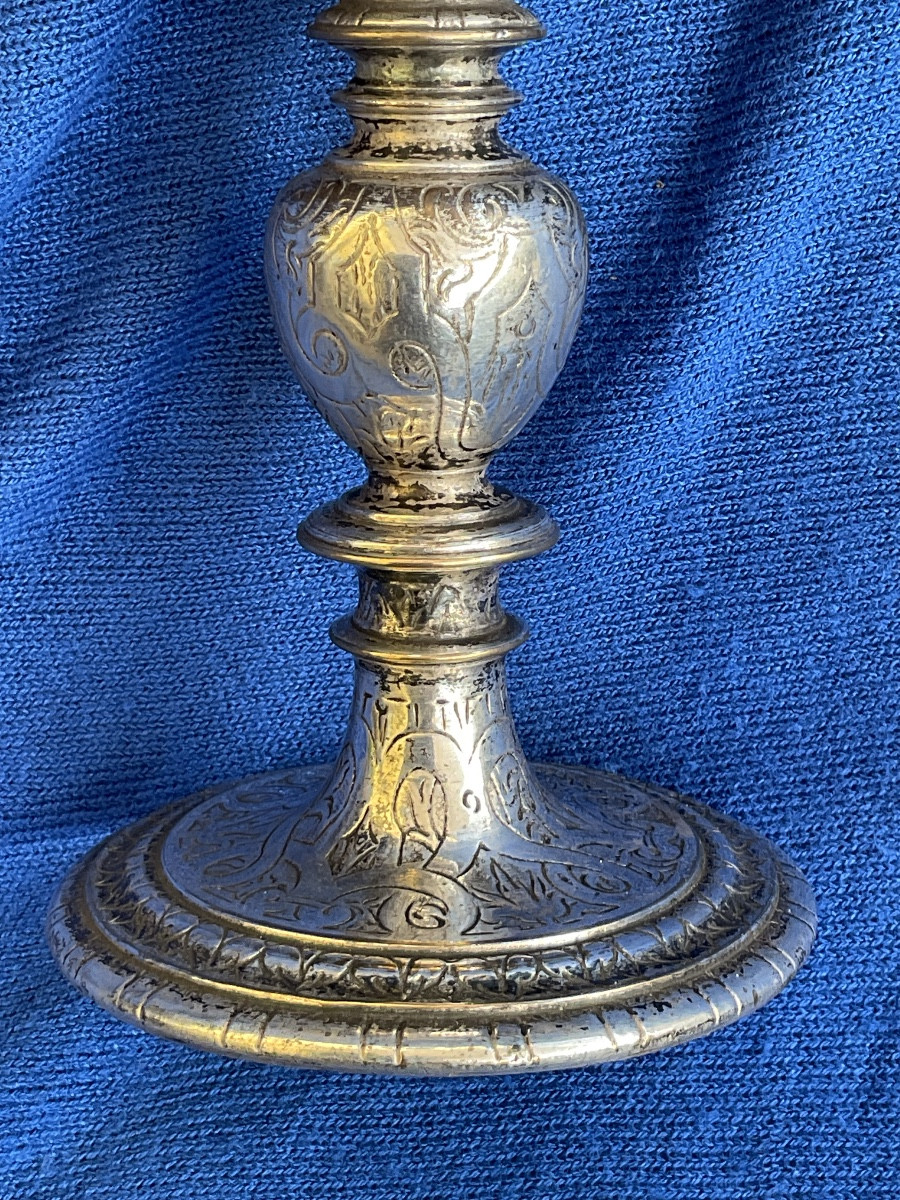 Custody - Monstrance In Silver-plated And Gilded Brass, Italy, 18th Century -photo-3