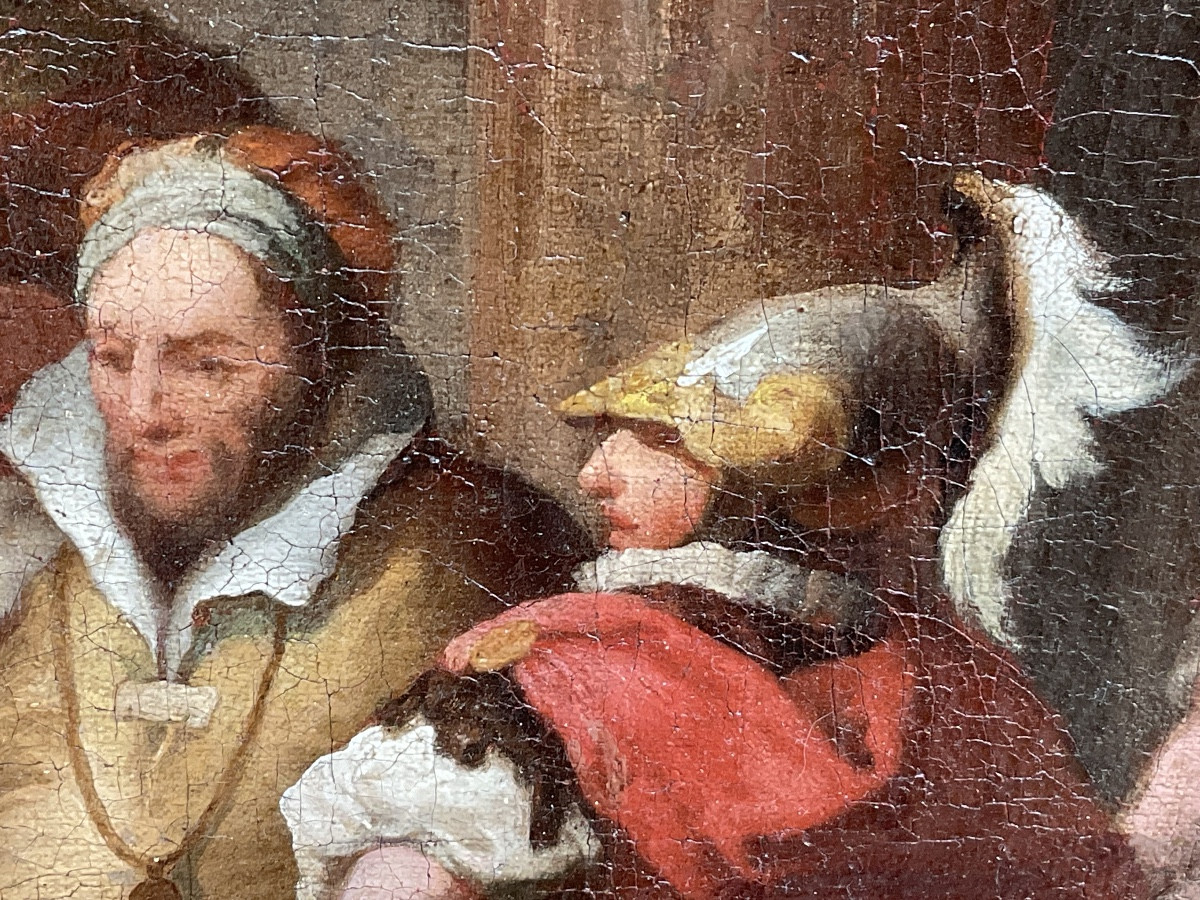 Peinture „ Le Banquet de Cléopâtre et Marc Antonius „ d’après Giovanni Battista Tiepolo, XVIIIe-photo-2