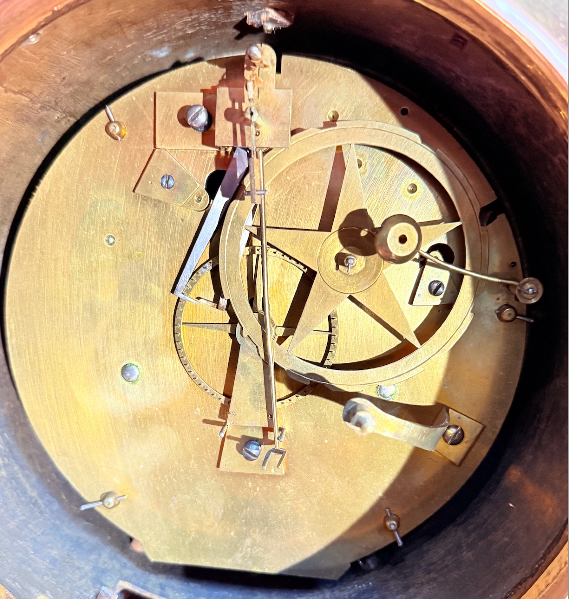 Gilt Bronze Clock "fox, Clockmaker To His Highness The Duke Of Bourbon" Louis XVI Period-photo-4