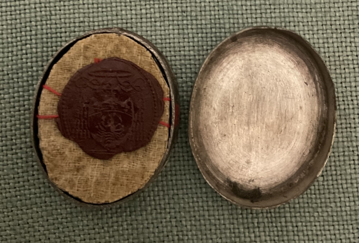 Monstrance- Reliquaire Du Pape Léon II, en Mètal argenté et doré, Autriche début XIXeme siècle -photo-5