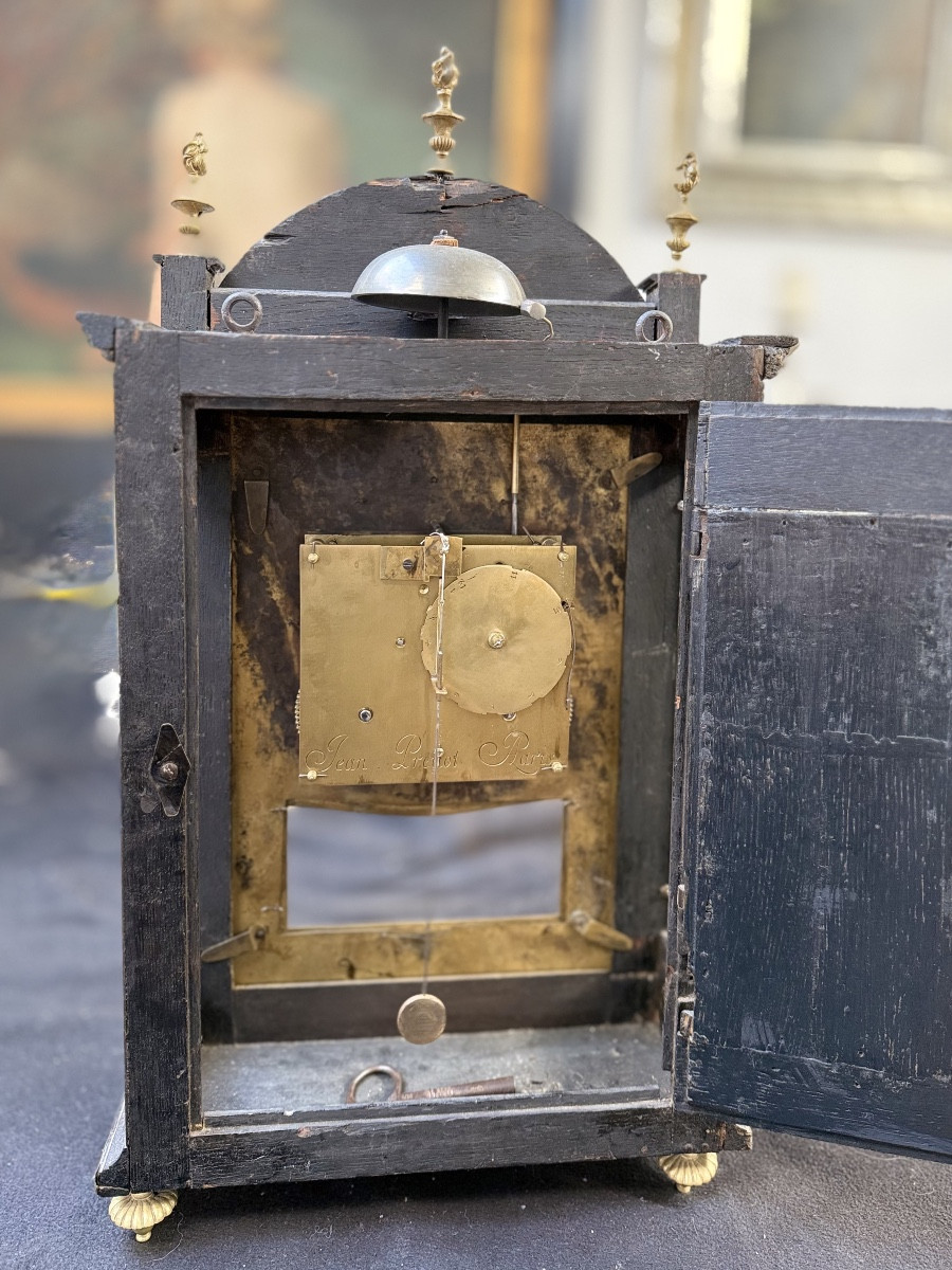 Pendule “Religieuse” Horloger: Maitre Jean Prevost à Paris, Époque Louis XIV-photo-2