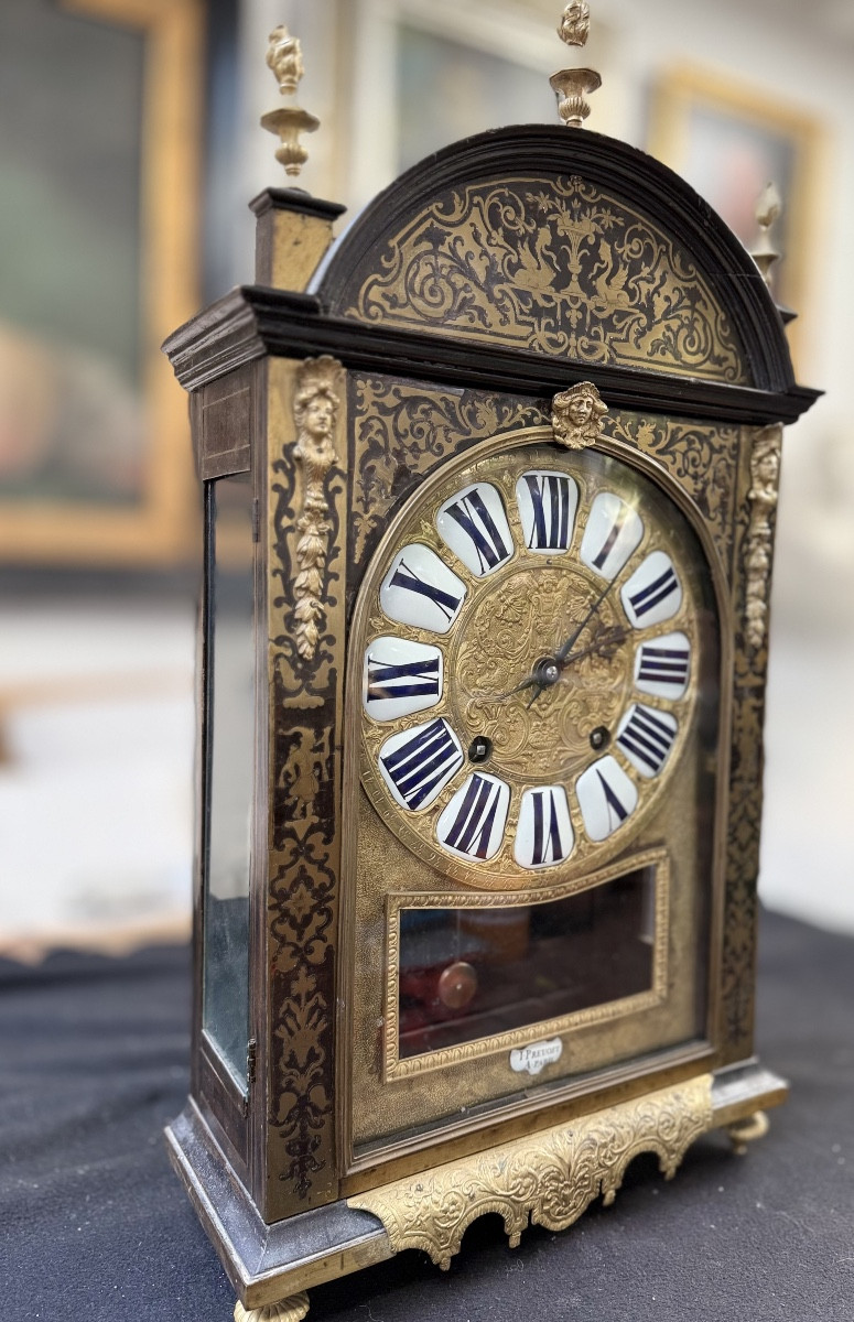 Pendule “Religieuse” Horloger: Maitre Jean Prevost à Paris, Époque Louis XIV-photo-1