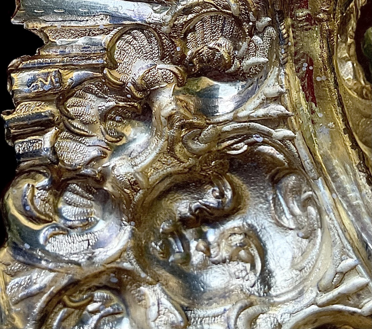 Ostensoir Baroque en Argent et Vermeil , Italie XVIIIème Siècle -photo-3