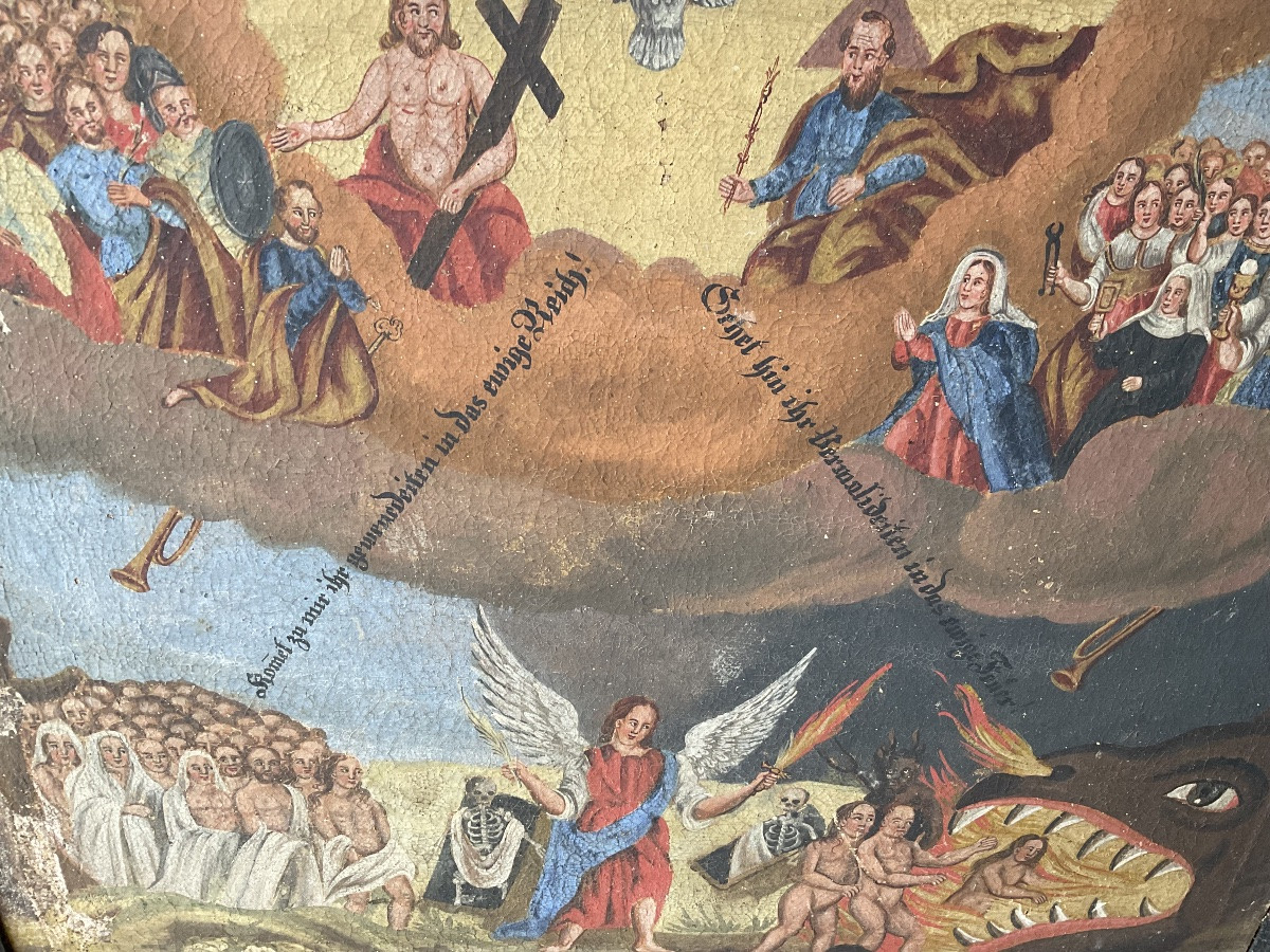 Peinture religieuse « Jugement dernier »-photo-3