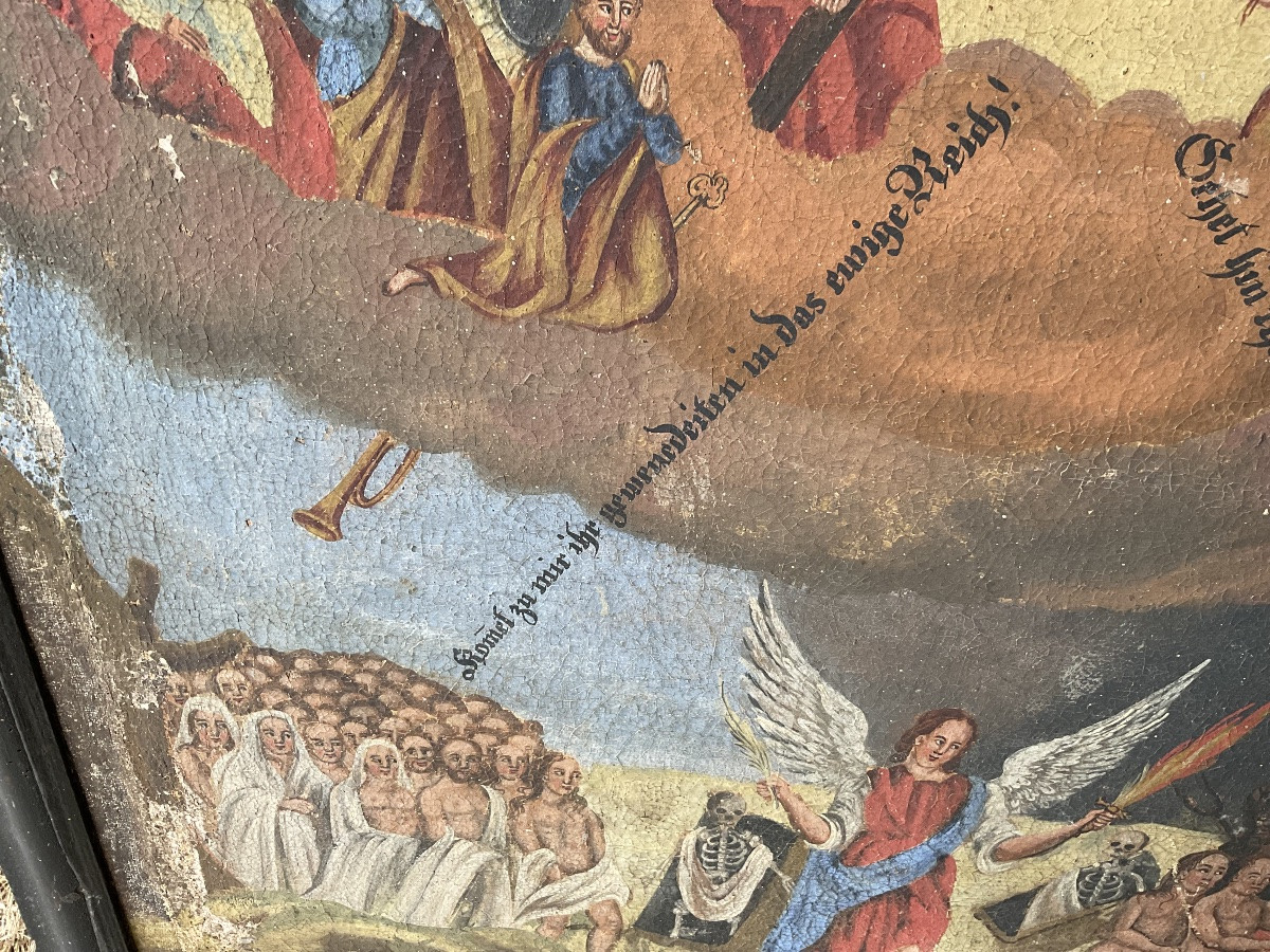 Peinture religieuse « Jugement dernier »-photo-4