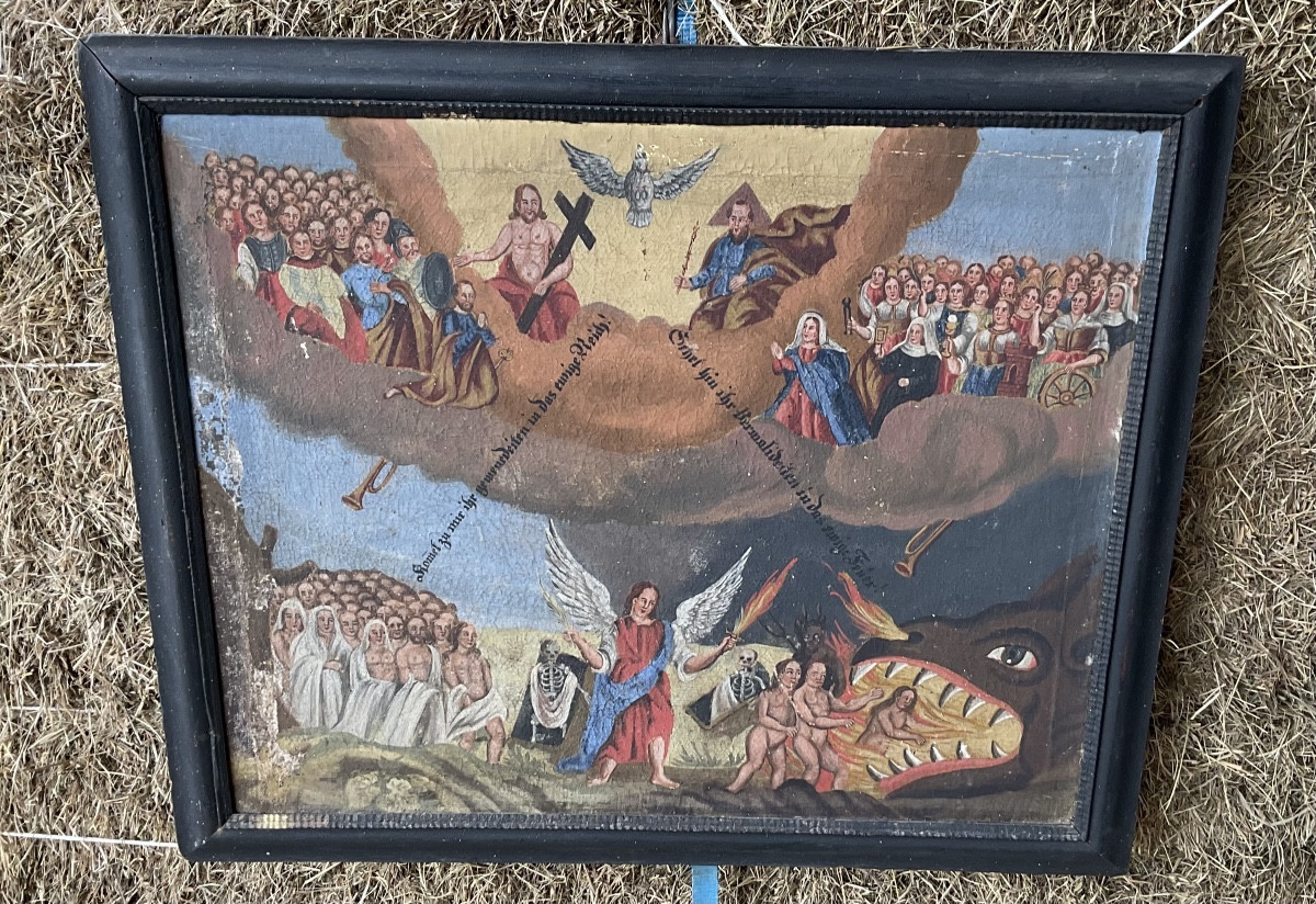 Peinture religieuse « Jugement dernier »