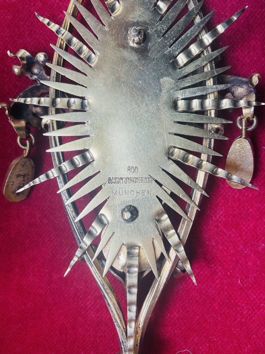 Pectoral With Virgin And Child, Silver, Hallmarks :” Sankt Johannsstift München, Late XIX Centu-photo-5