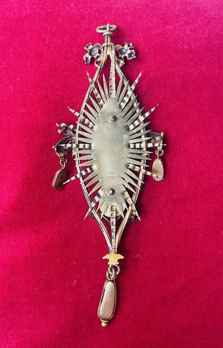 Pectoral With Virgin And Child, Silver, Hallmarks :” Sankt Johannsstift München, Late XIX Centu-photo-6