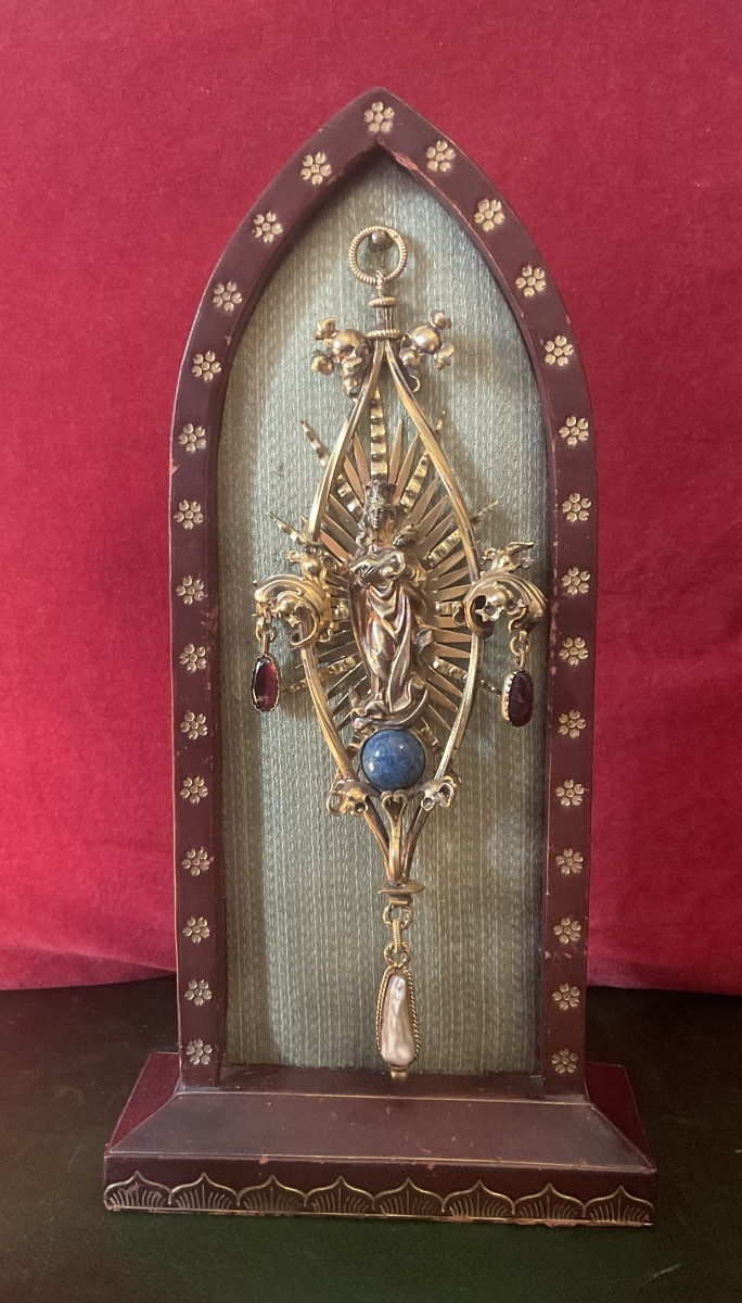Pectoral With Virgin And Child, Silver, Hallmarks :” Sankt Johannsstift München, Late XIX Centu