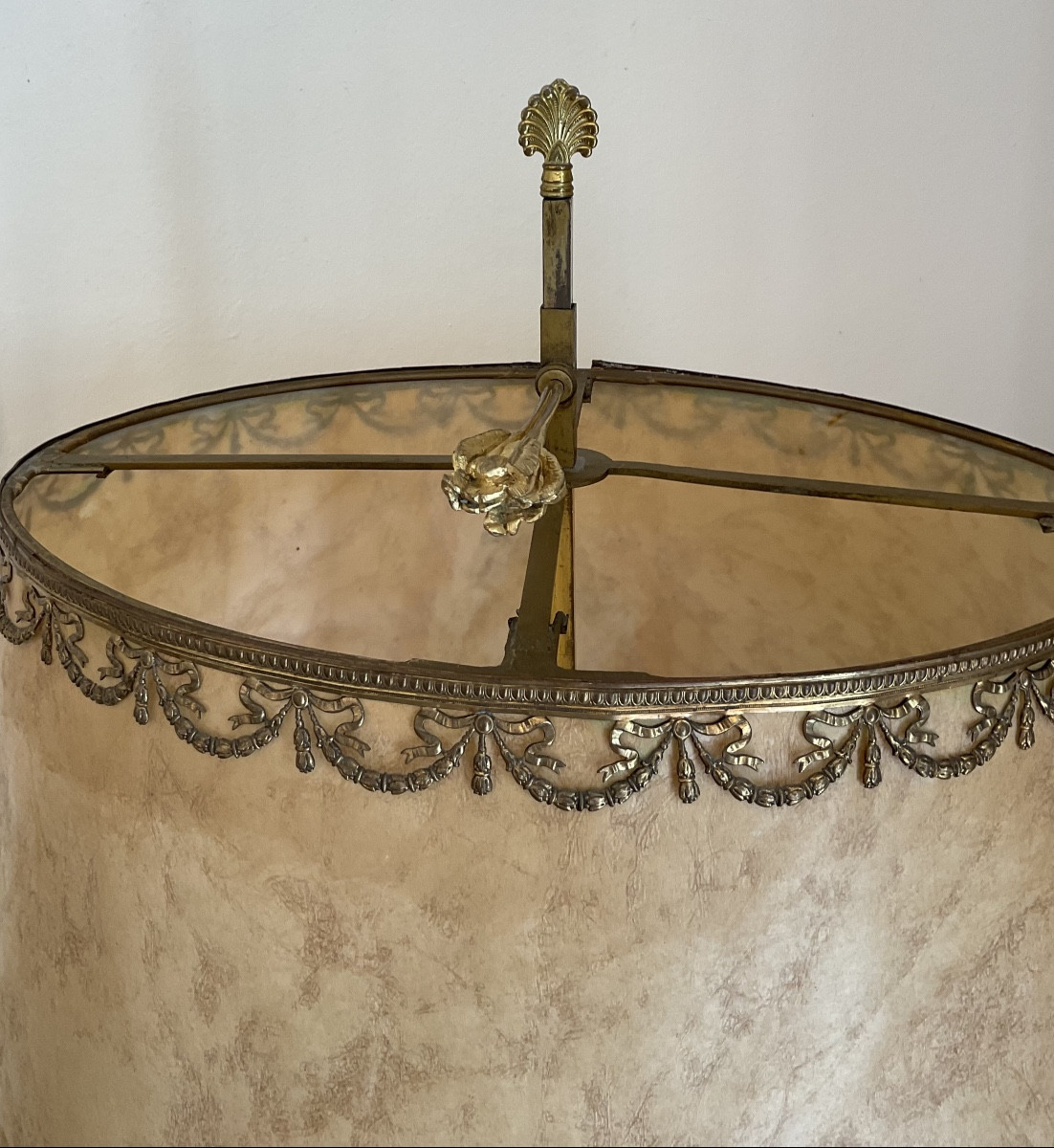 Lampe - Bouilotte , Bronze Blackened And Gilded , France , Mid 19 Th Century-photo-1