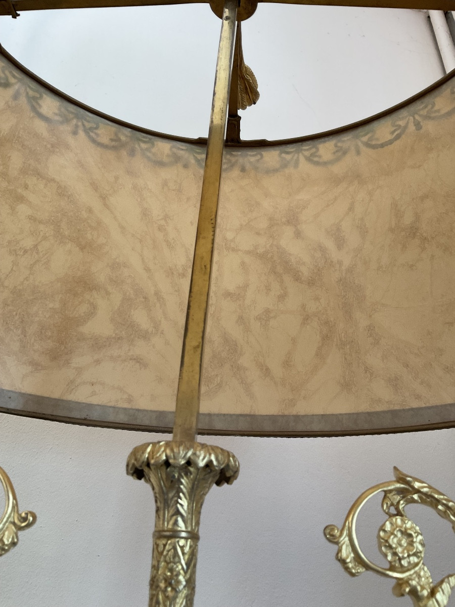 Lampe - Bouilotte , Bronze Blackened And Gilded , France , Mid 19 Th Century-photo-2