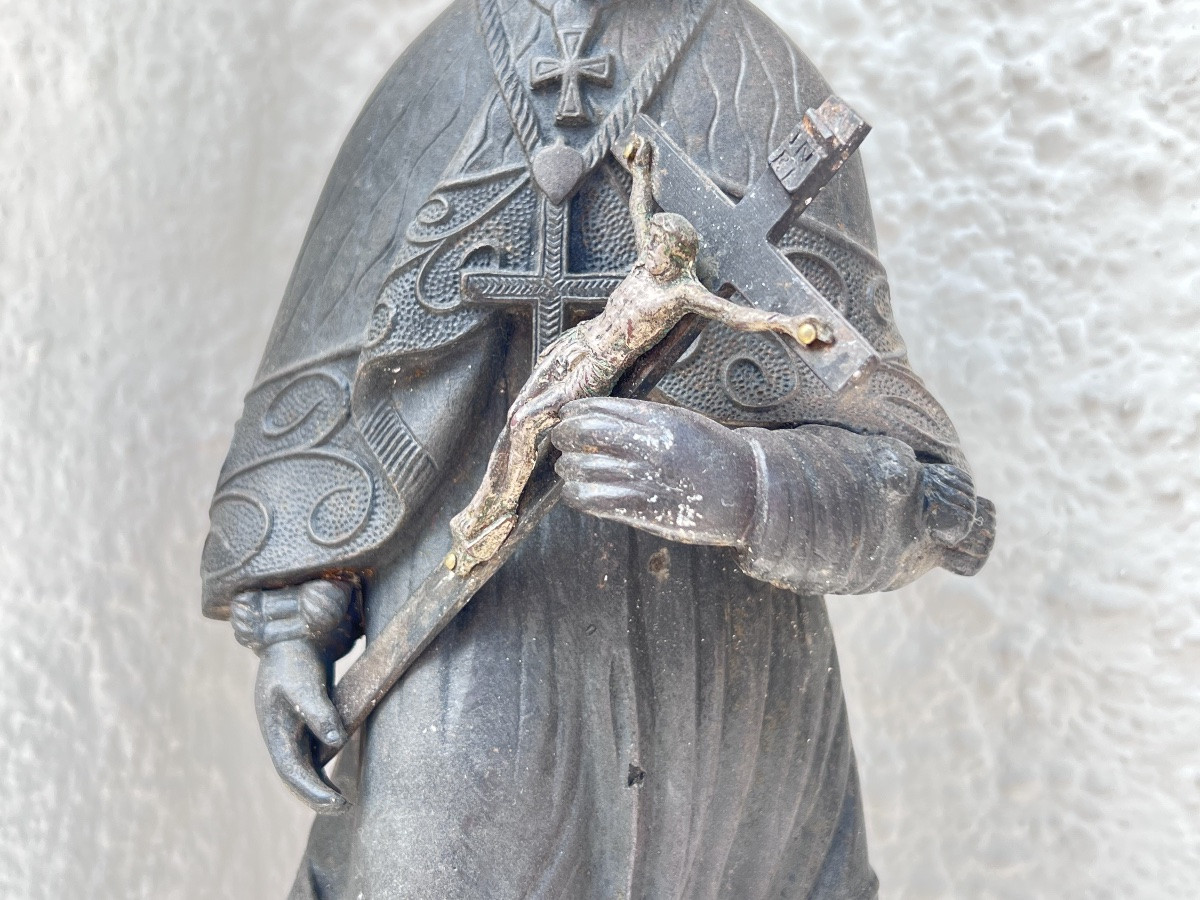 Saint John Nepomuk In Cast Iron, C.1800-photo-1